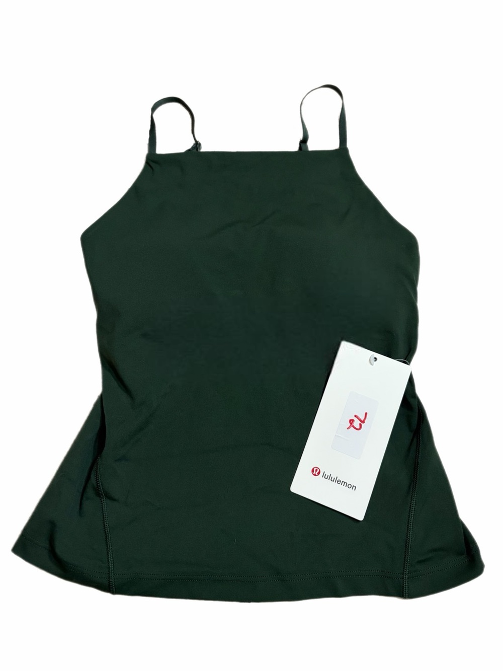 NWT Lululemon Align High-Neck Cami Tank Top *Light Support, A/B (Legacy Green) 4